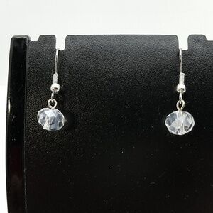 Clear Bead Earring Pair